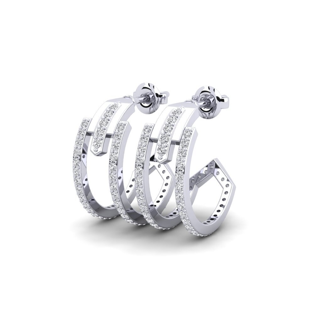 950 Palladium Women's Earring Defensiveness