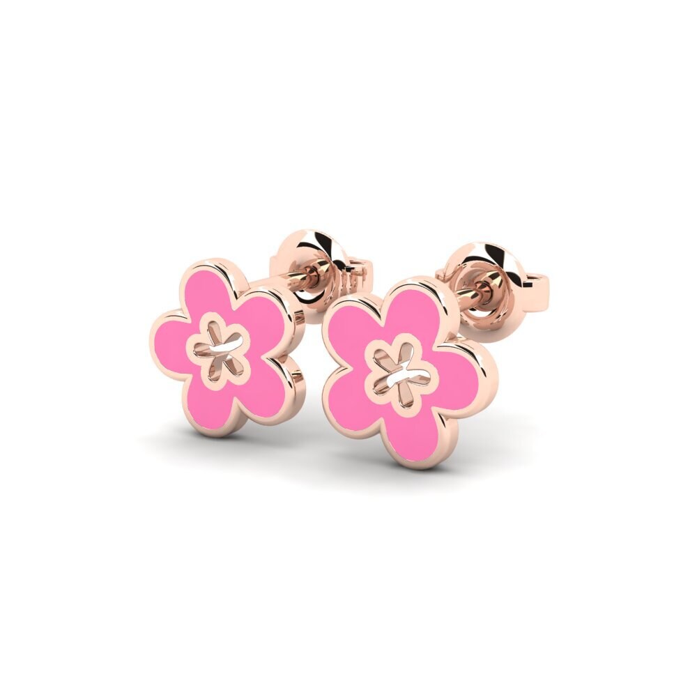 18ct Rose Gold Kid's Earring Definable