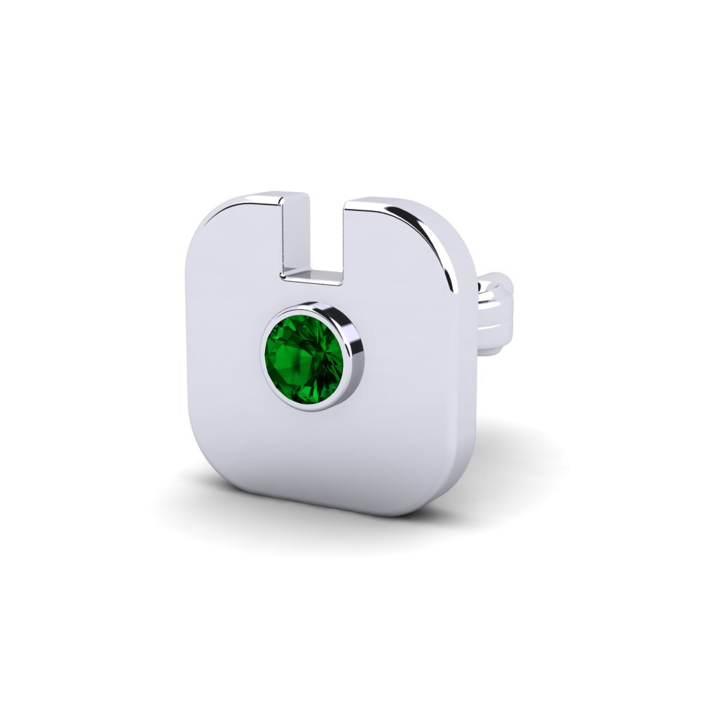 Green Zirconia Men's Earring Deino