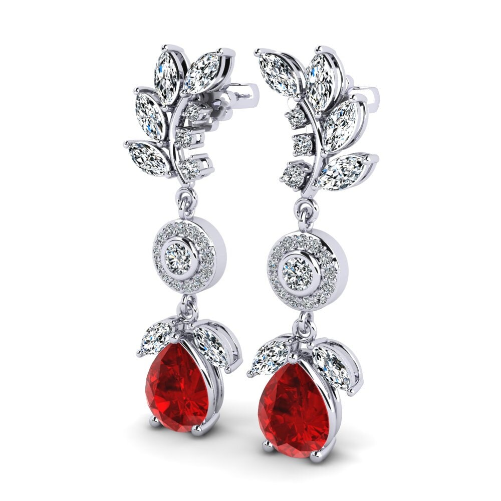 Ruby (Lab Created) Women's Earring Dekotta