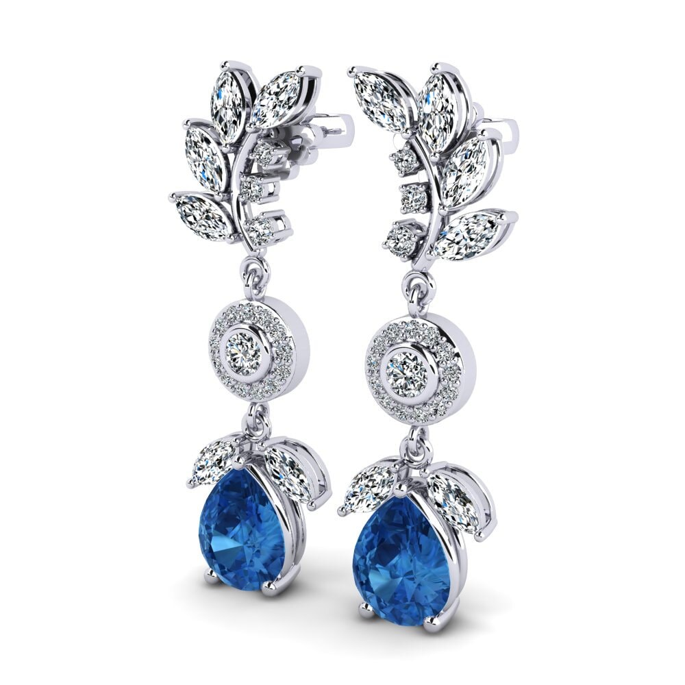 Dark Blue Zirconia Earring Dekotta