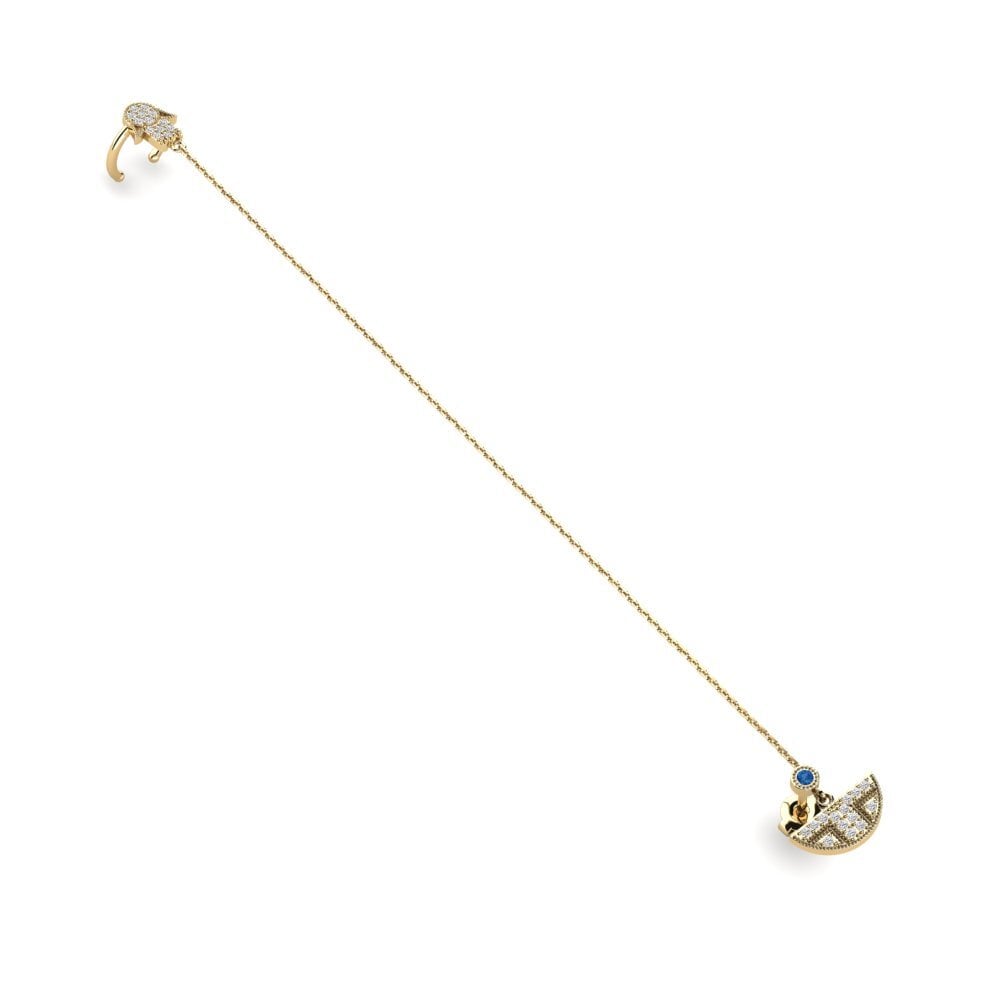 Đá Zirconia Xanh Lam Bông tai nữ Delaney