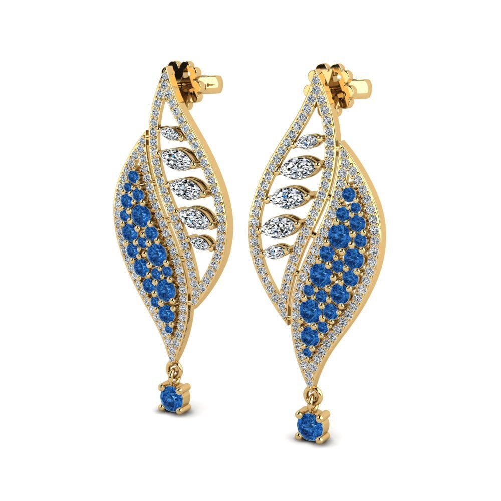 Dark Blue Zirconia Earring Delannie