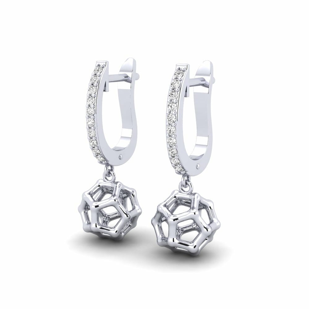Moissanite Boucle d'oreille femme Delehsub