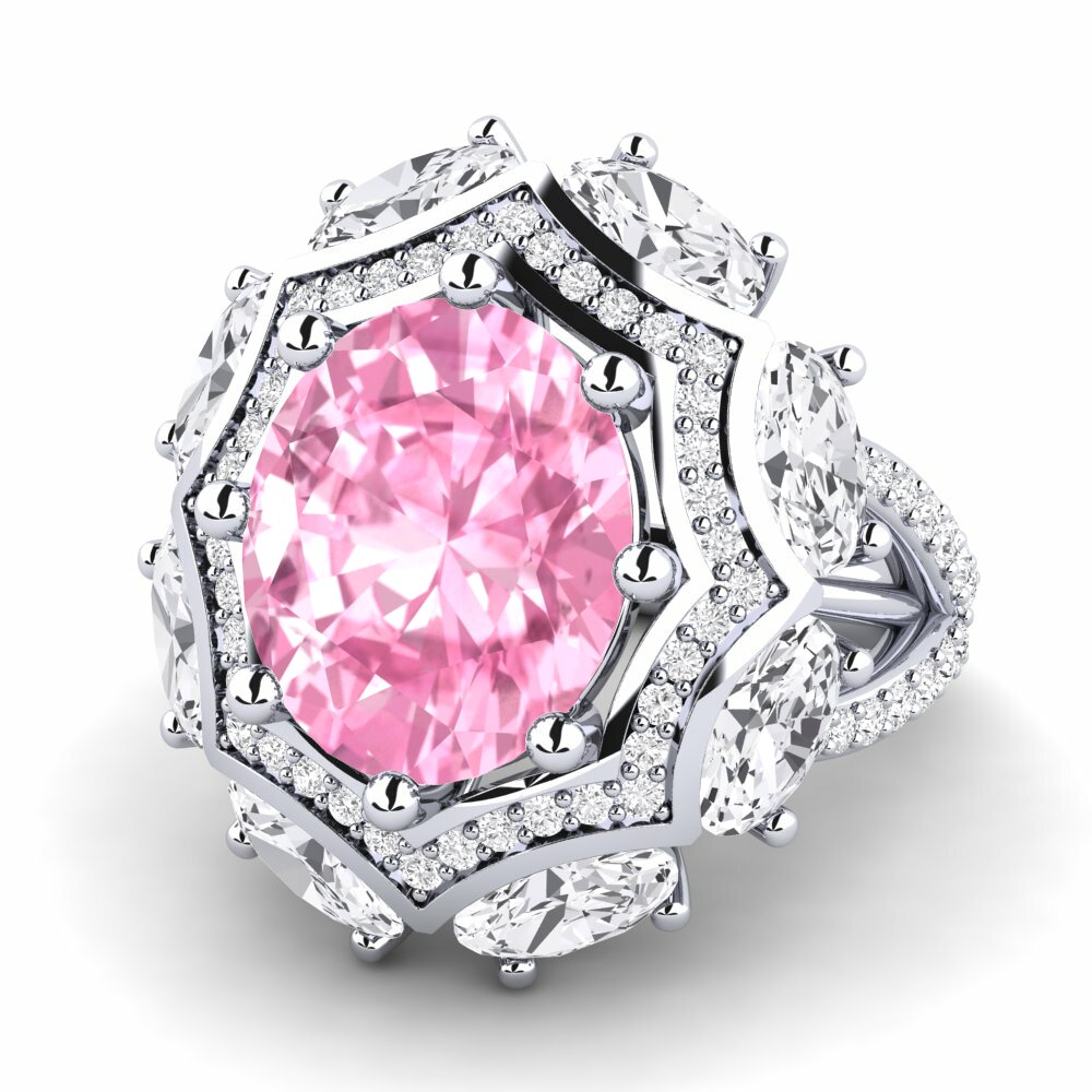 Pink Sapphire Engagement Ring Delfia