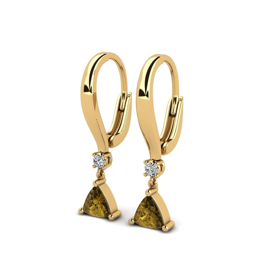 Brown Zircon Women's Earring Delina