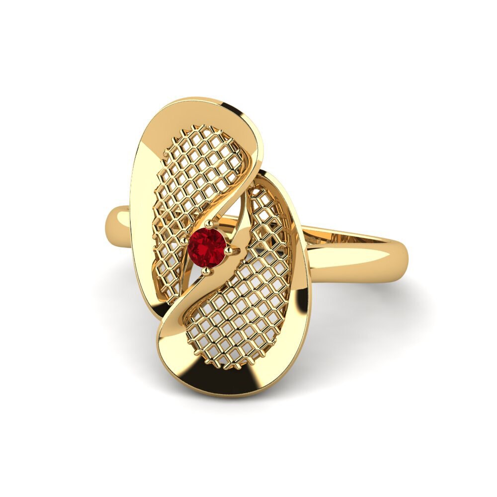 ruby-zirconia Cincin Delorest
