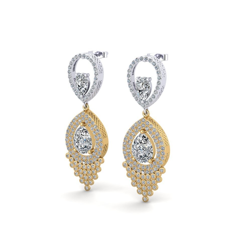 14ct Yellow / White Gold Women's Earring Delray