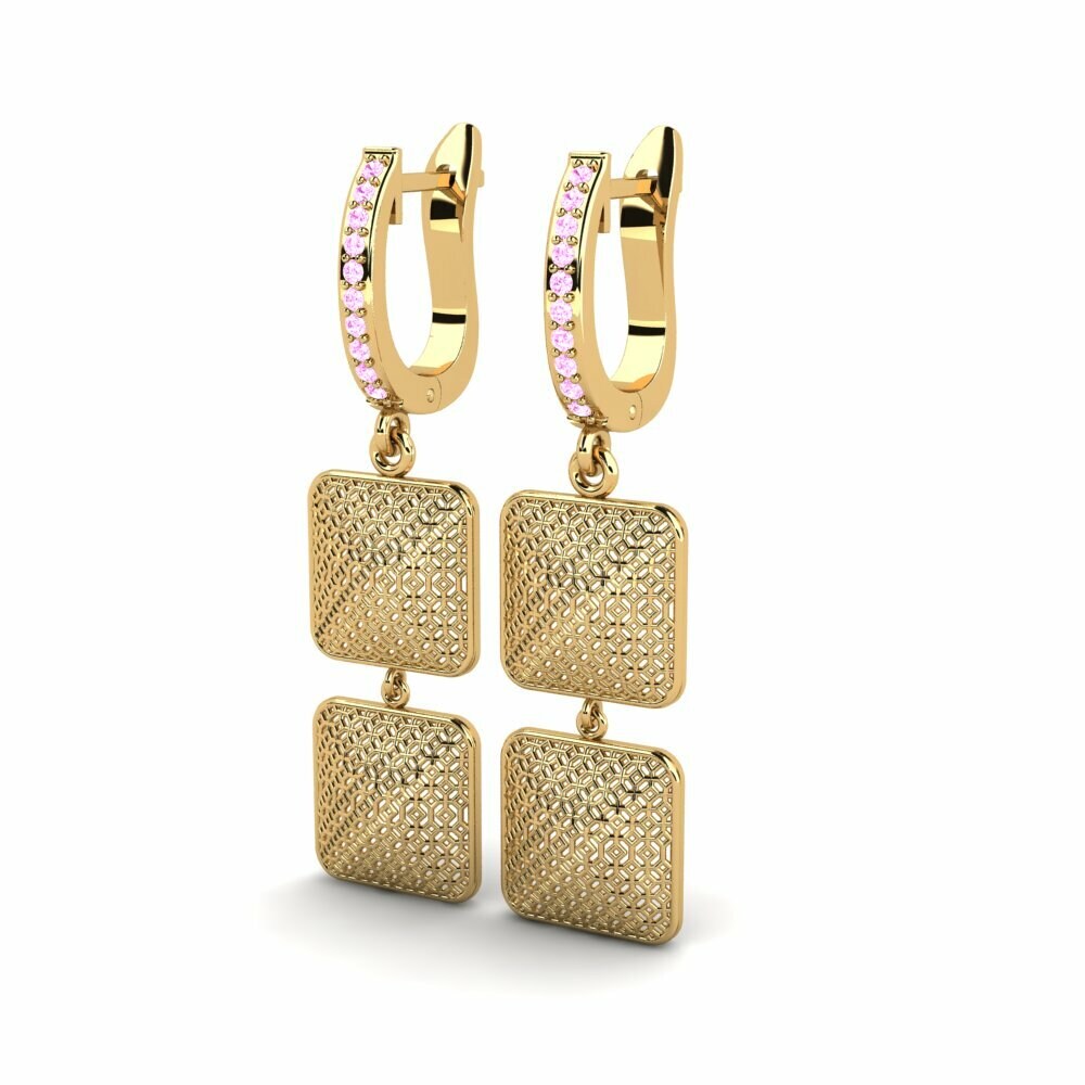 Pink Sapphire Women's Earring Demagogue