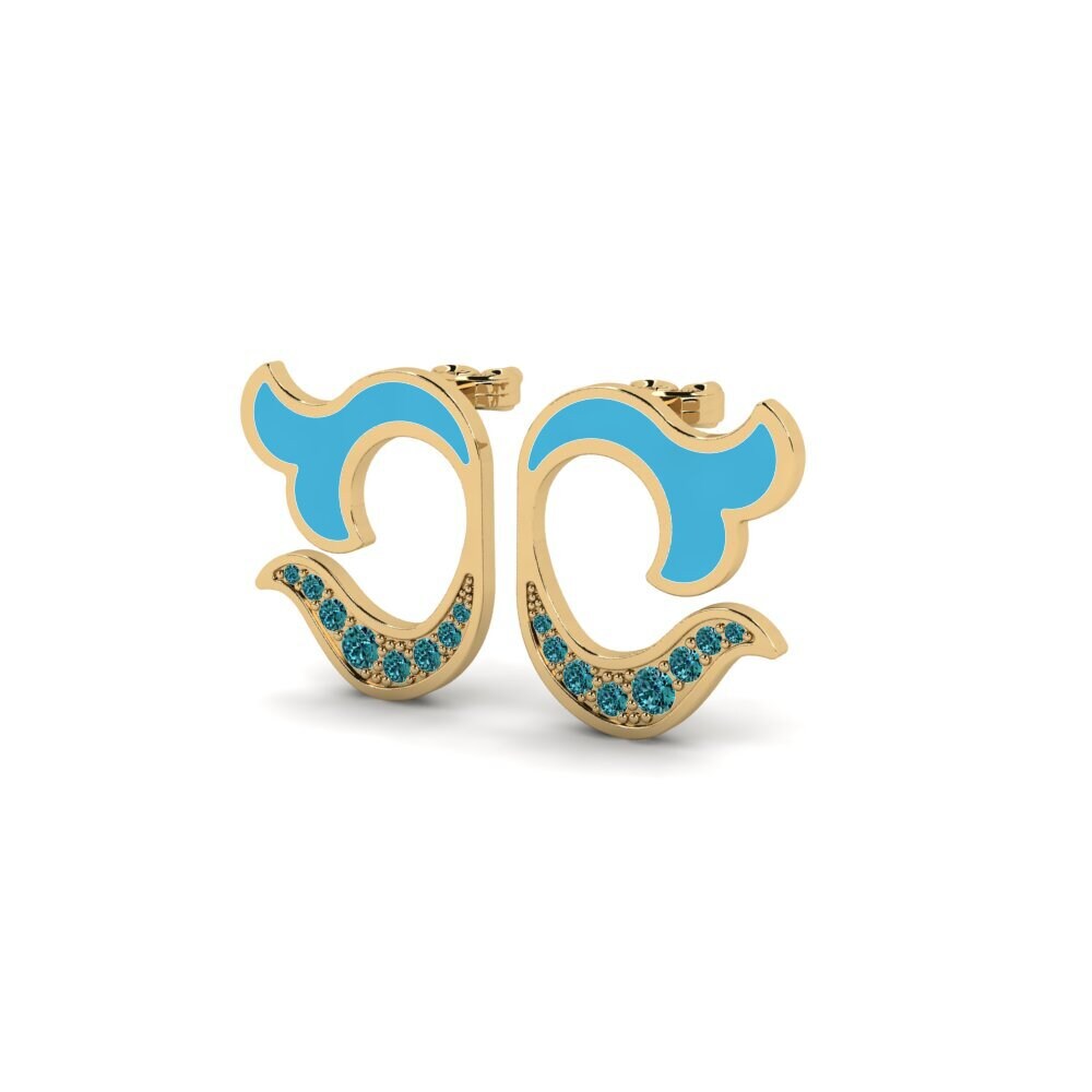 Diamante Azul Pendiente de mujer Demarcative