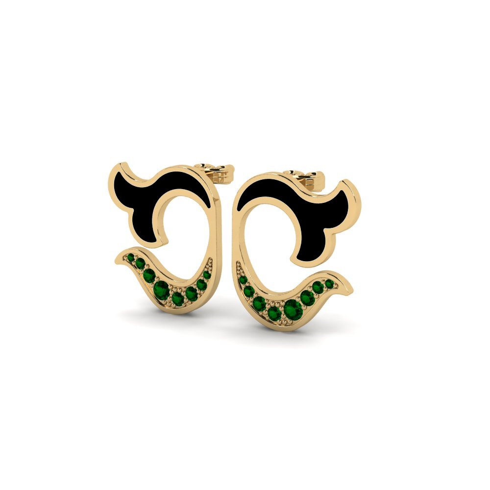 Zircone Verde Orecchino da donna Demarcative