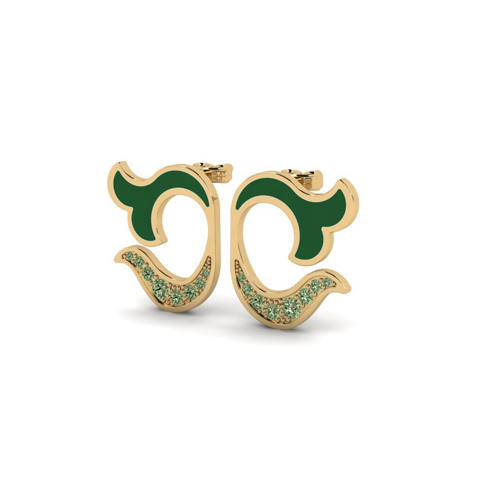 Diamante Verde Pendiente de mujer Demarcative
