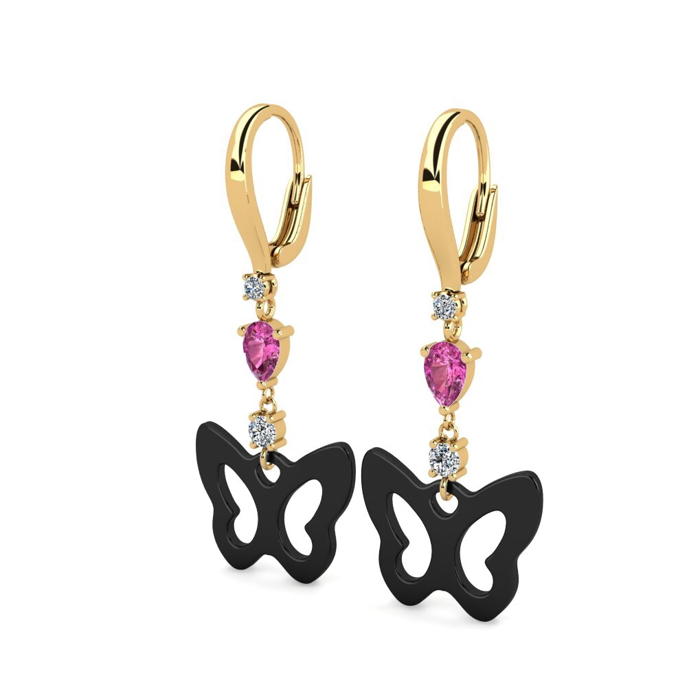 Pink Topaz Women's Earring Demarco