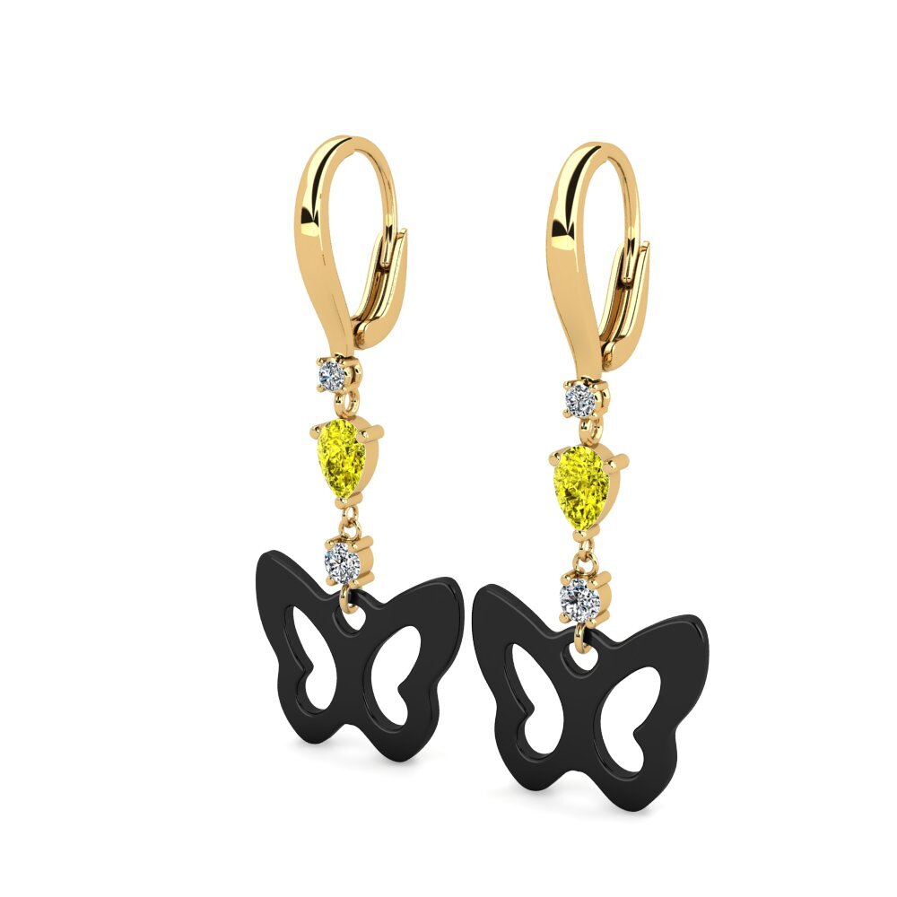 Yellow Diamond Women's Earring Demarco