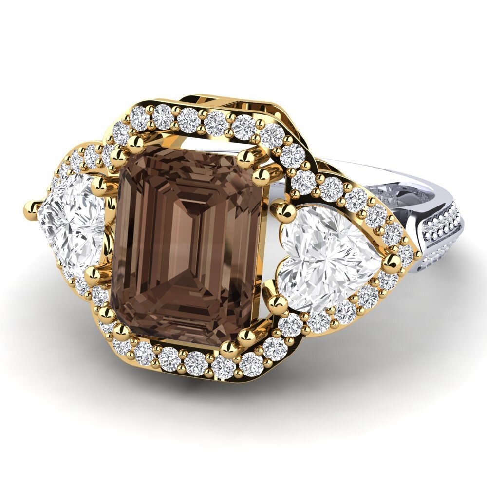 14ct Yellow / White Gold Engagement Ring Demaura