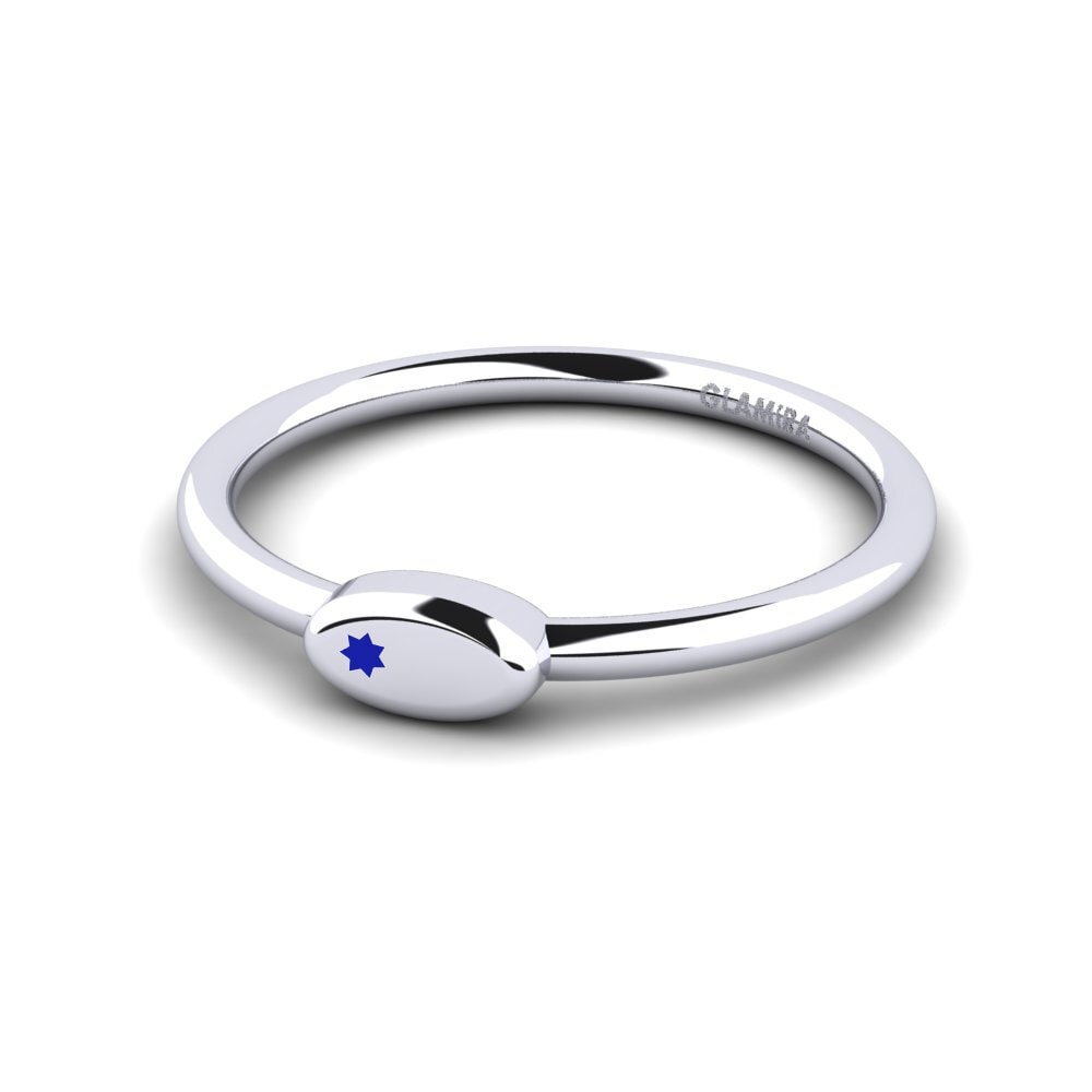 White Silver Ring Demen