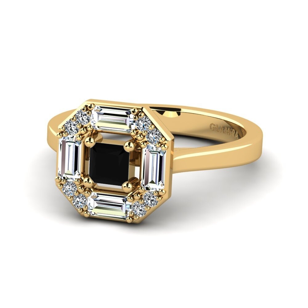 Black Diamond Engagement Ring Demo