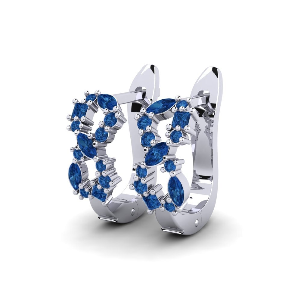 Mixed Dark Blue Zirconia Women's Earring Denebola