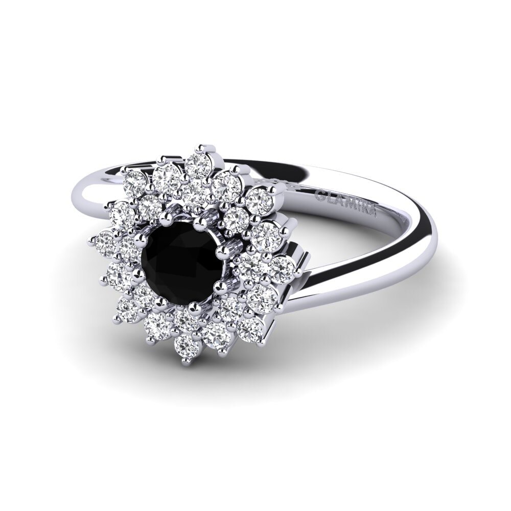 Black Diamond Engagement Ring Denisa
