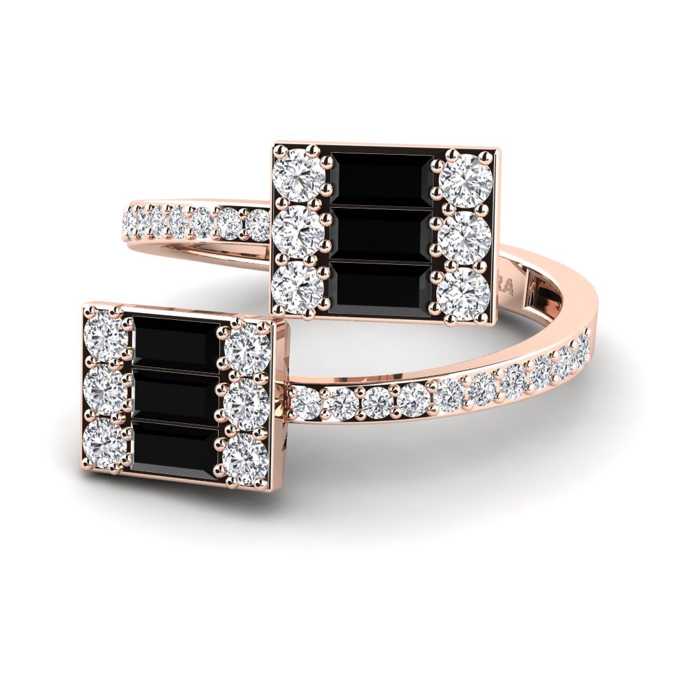 Black Diamond Engagement Ring Densest