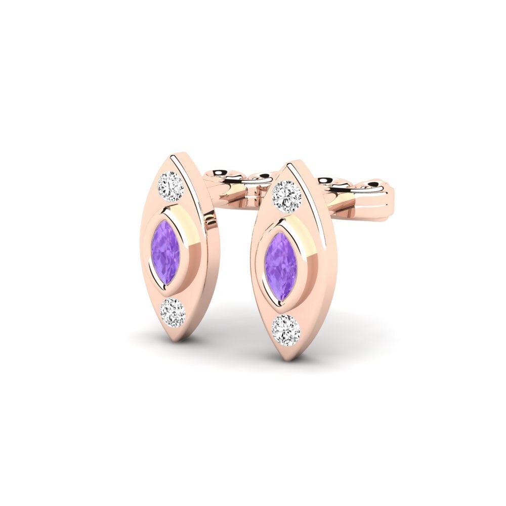 Améthyste Boucle d'oreille femme Denvers