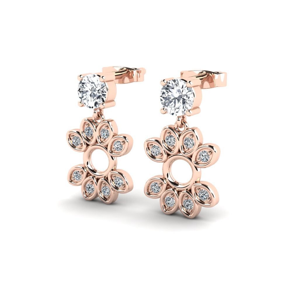 Đá Zircon Trắng Bông tai nữ Depiler