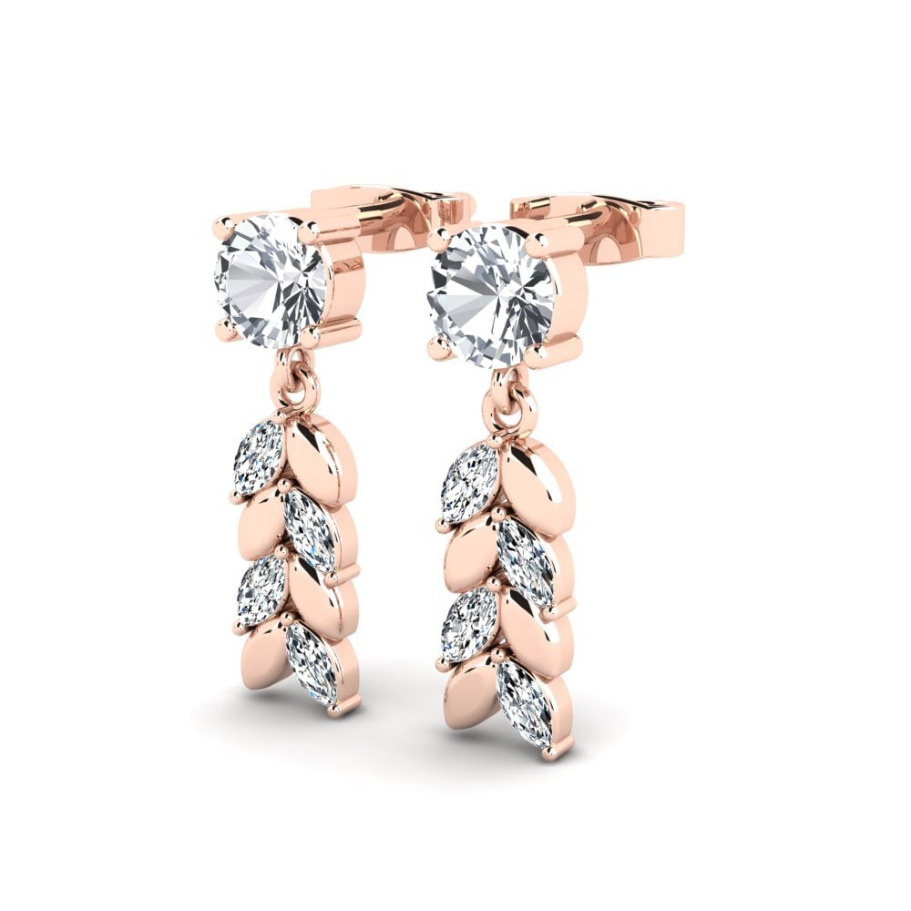 Đá Zircon Trắng Bông tai nữ Depracel