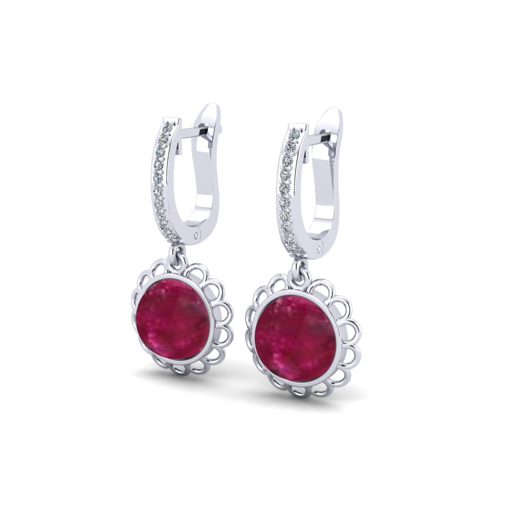 Cabochon Ruby Women's Earring Deratiser