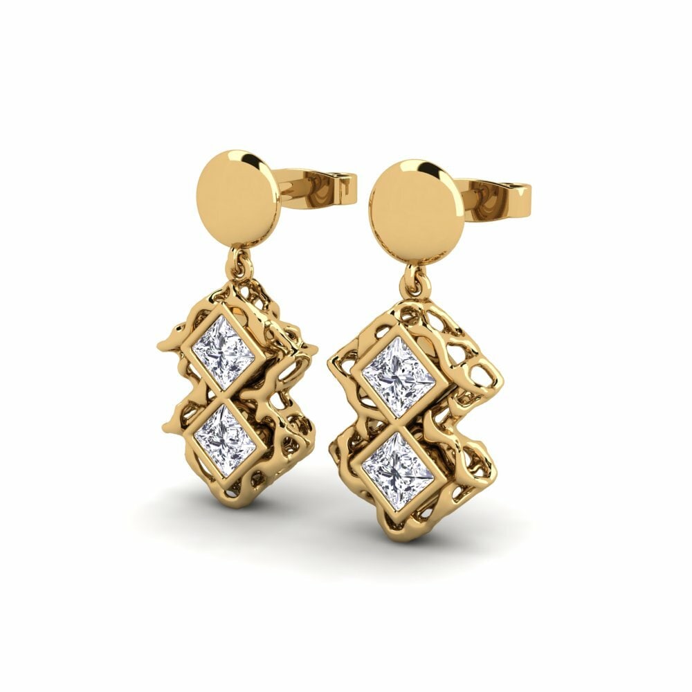Moissanite Boucle d'oreille femme Derhs