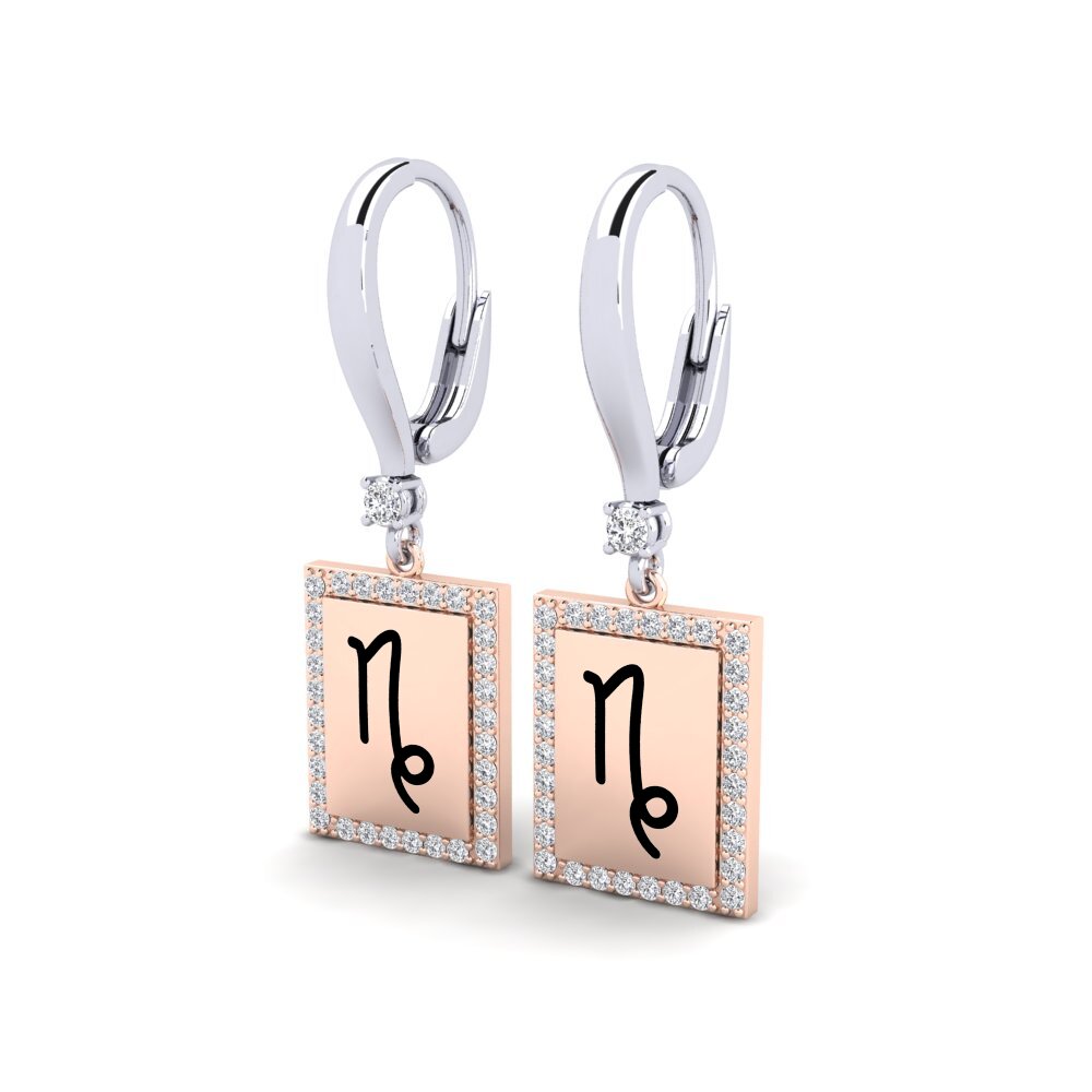 Lab Grown Diamond Women's Earring Dersoraz - Capricorn