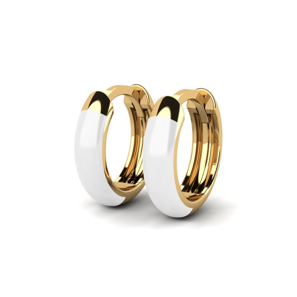 9k Oro Amarillo Pendientes Desastrella