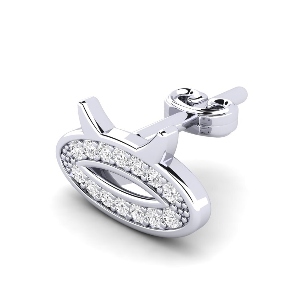 White sapphire Men's Earring Desmond