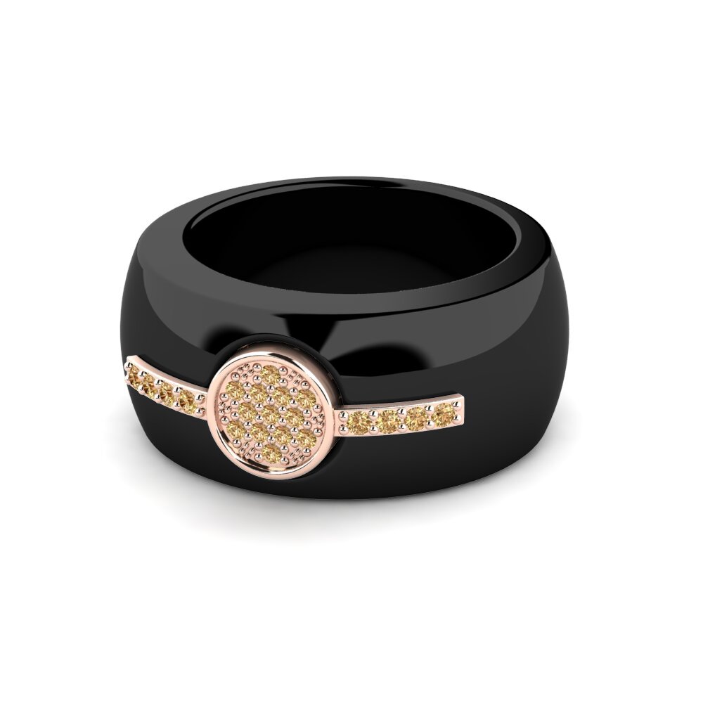 Diamante café Anillo Desrosier