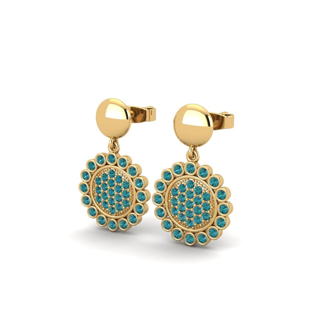 Blue Diamond Women's Earring Detac