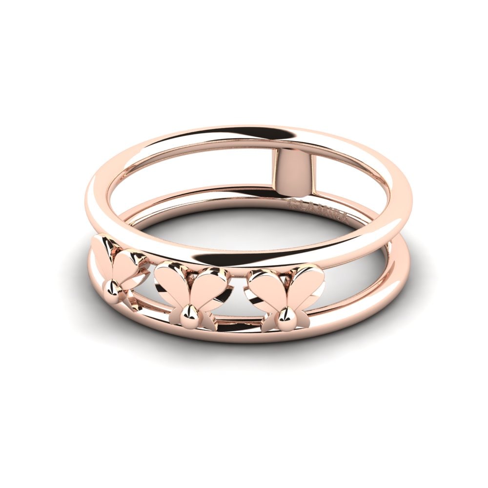 18k Oro Rosa Anillo Detartrant