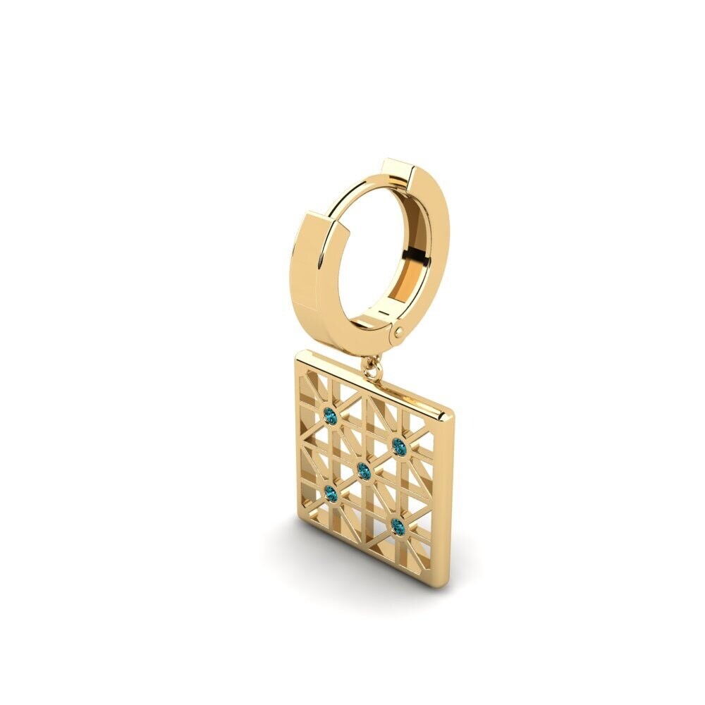 Diamante Azul Pendiente para hombre Detrot