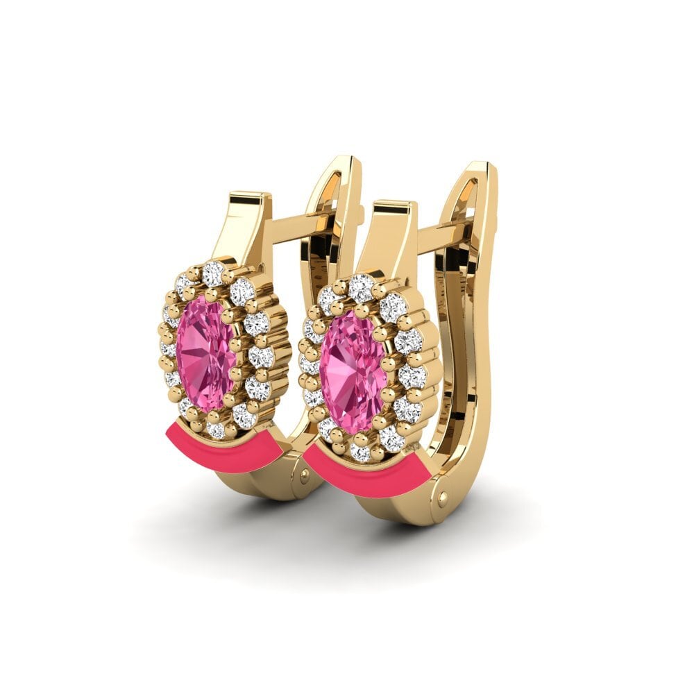Tourmaline Rose Boucle d'oreille femme Devonport