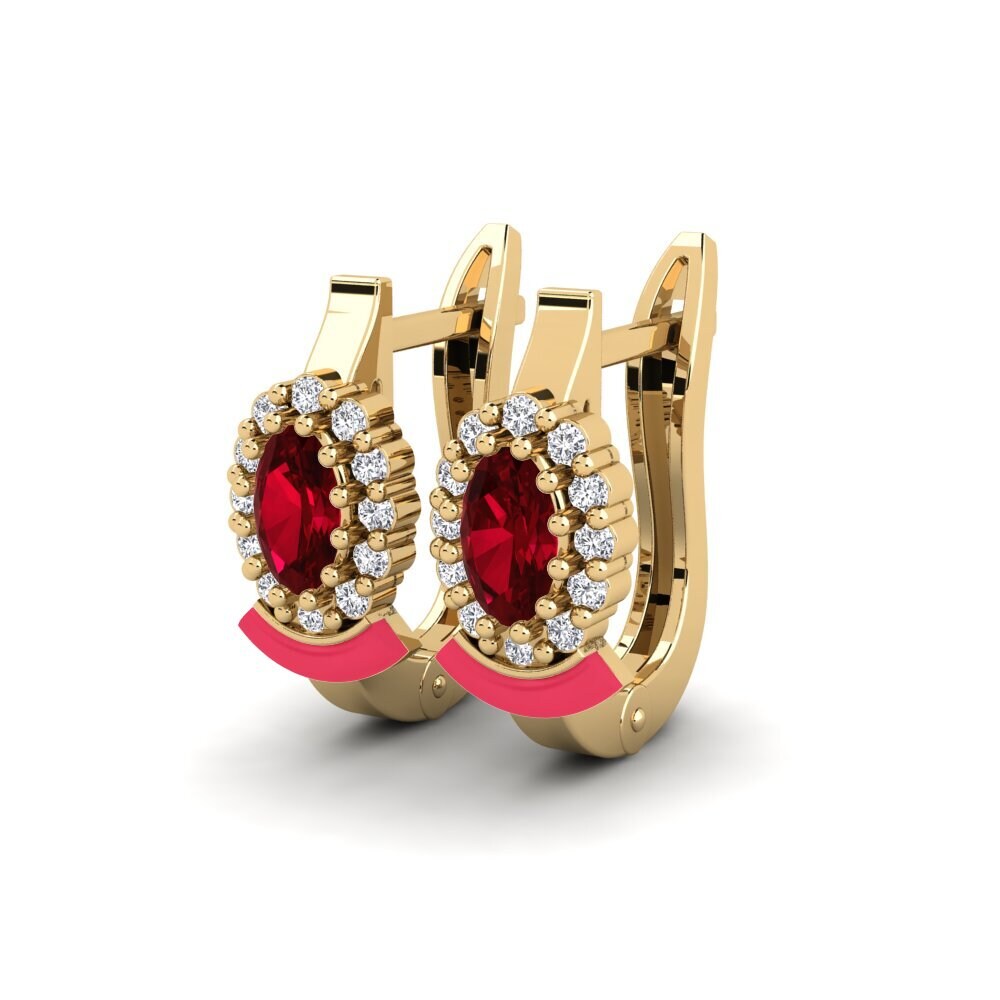 ruby-zirconia ต่างหู Devonport