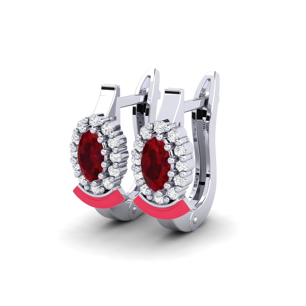 9ct White Gold Women's Earring Devonport