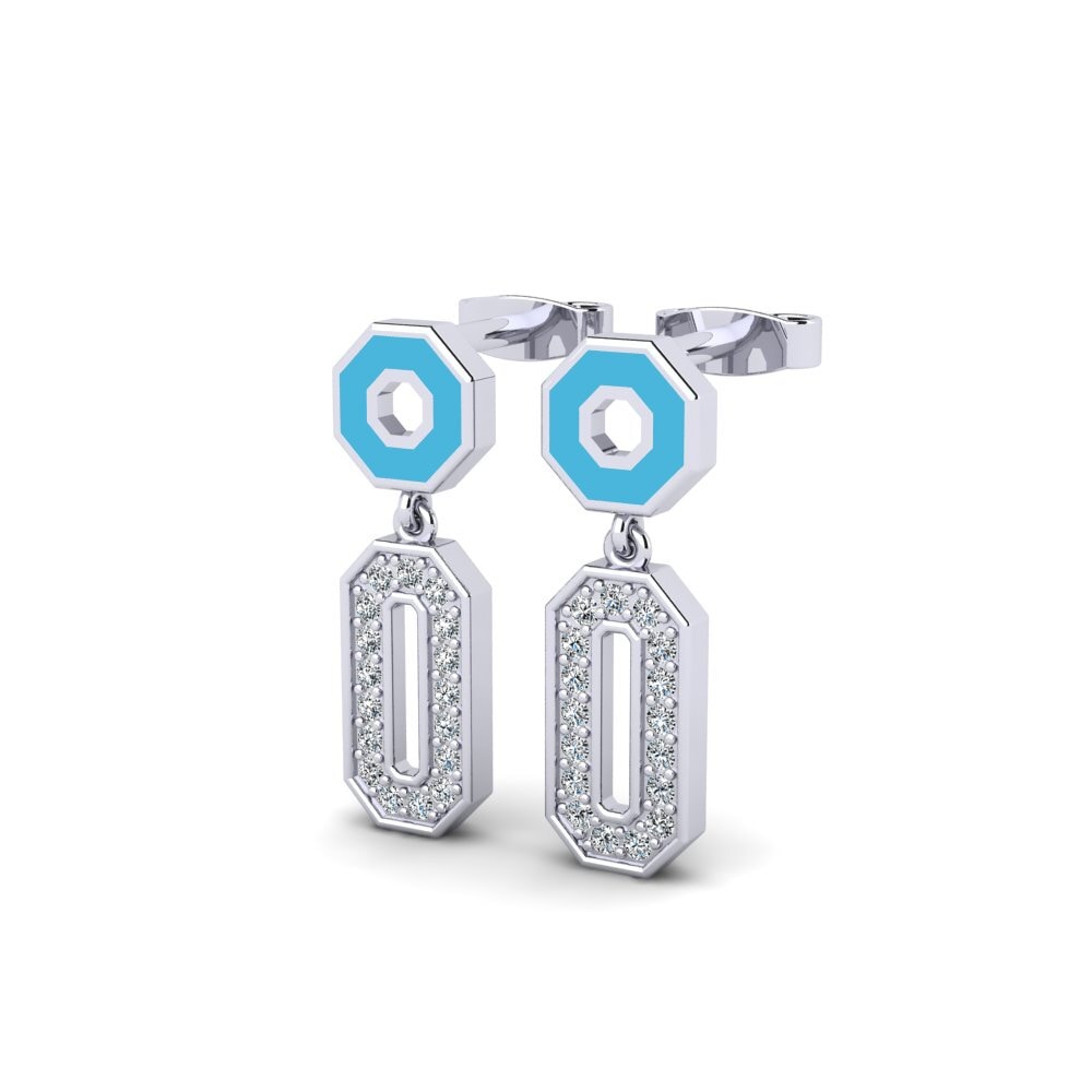 950 Platin Damen ohrring Deywo