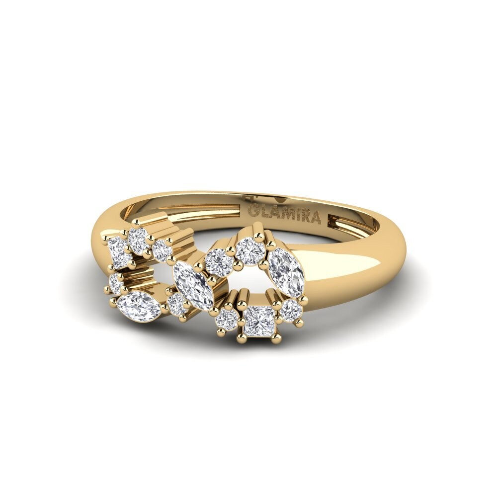 Labor-gezüchteter Diamant Pinker Ring Diamentes