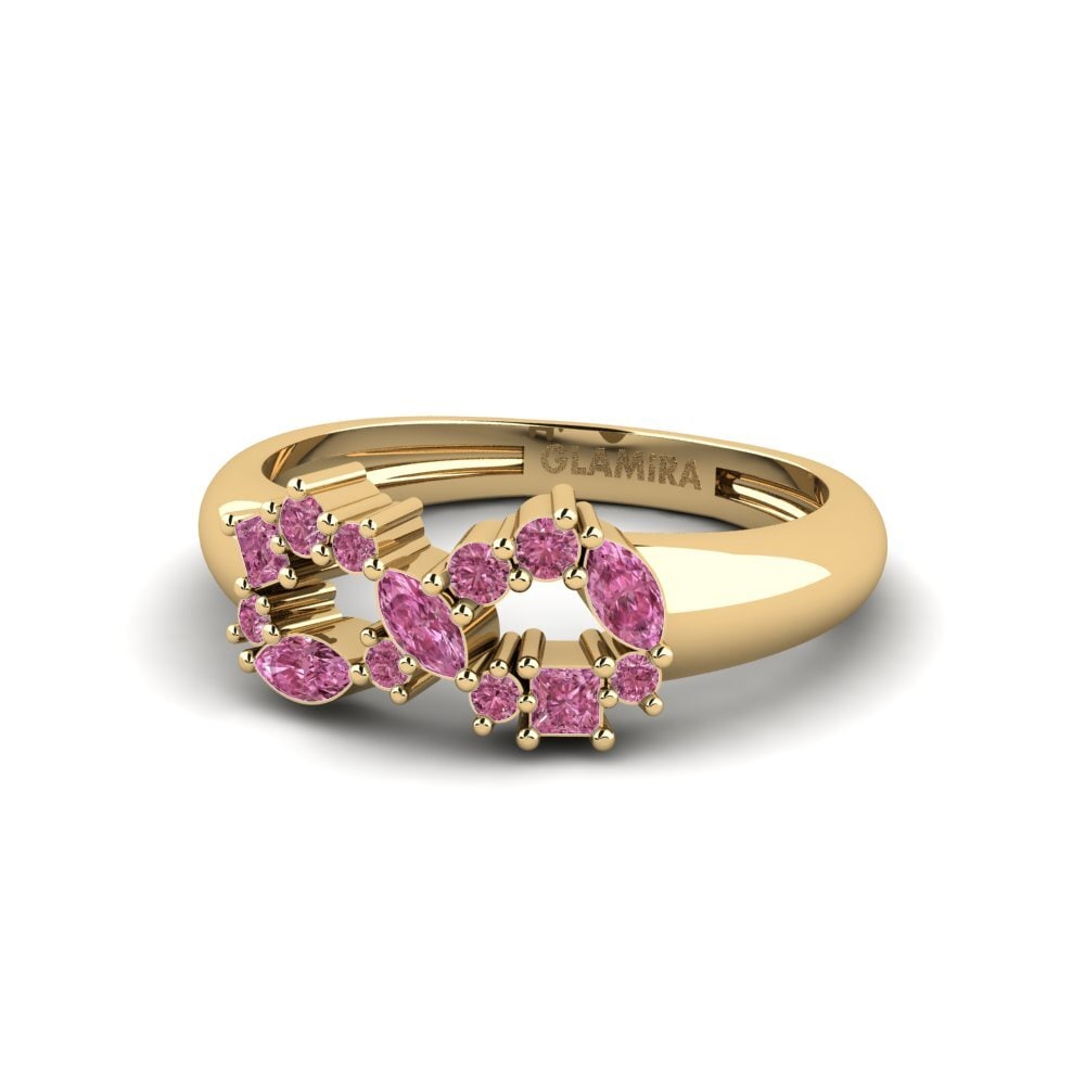 Granate Rhodolite Anillo meñique Diamentes