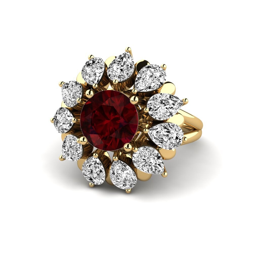 Garnet Engagement Ring Dibela