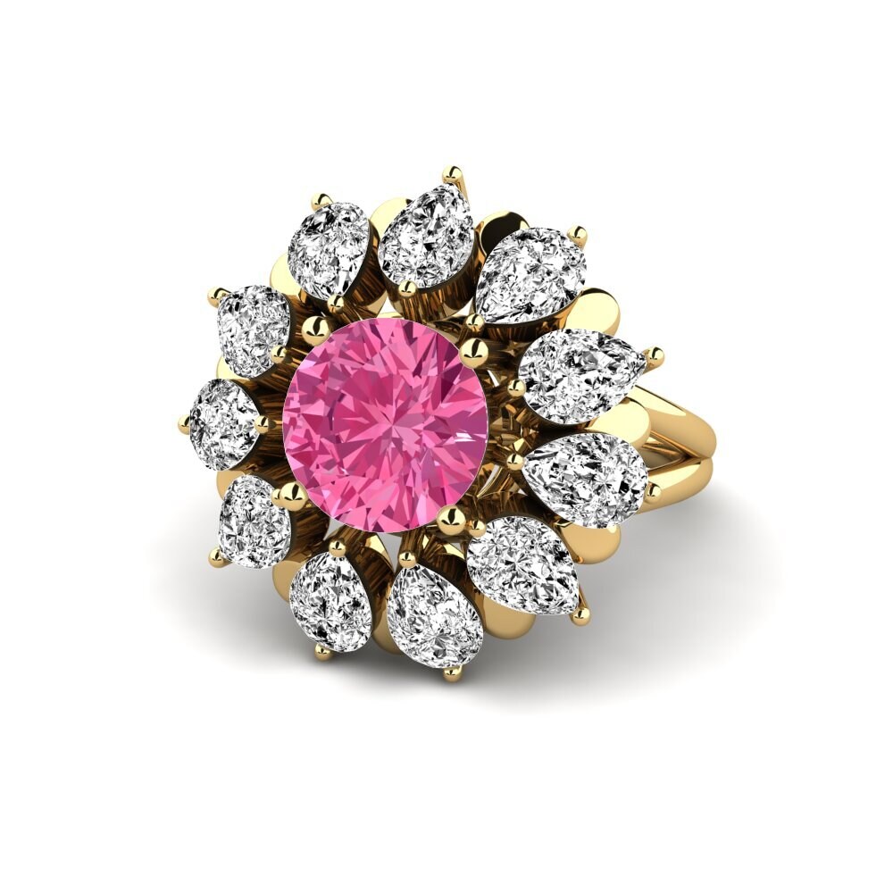 Pink Tourmaline Engagement Ring Dibela