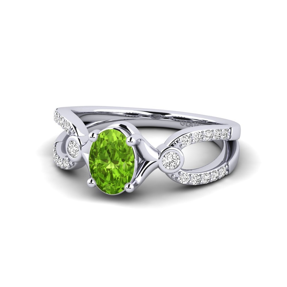 Peridoto Anillo de Mujer Dideneua