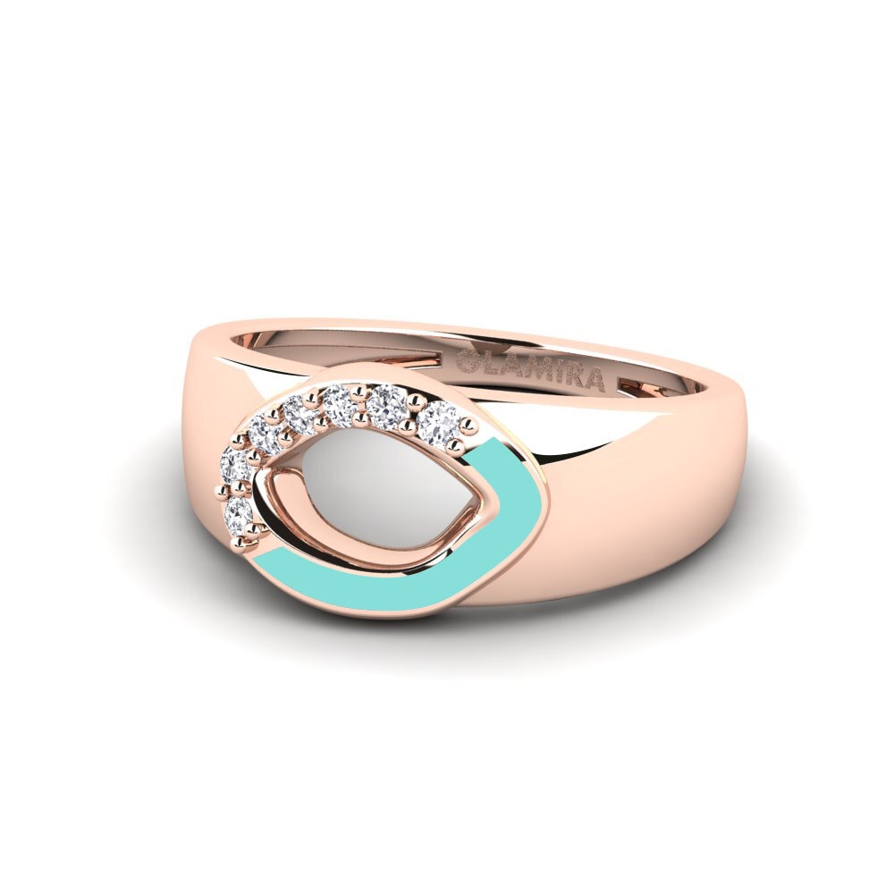 Rotgold 750 Pinker Ring Diep