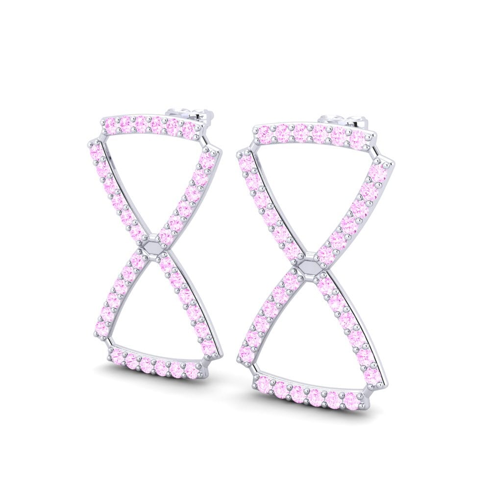 Pink Sapphire Women's Earring Dilaterin