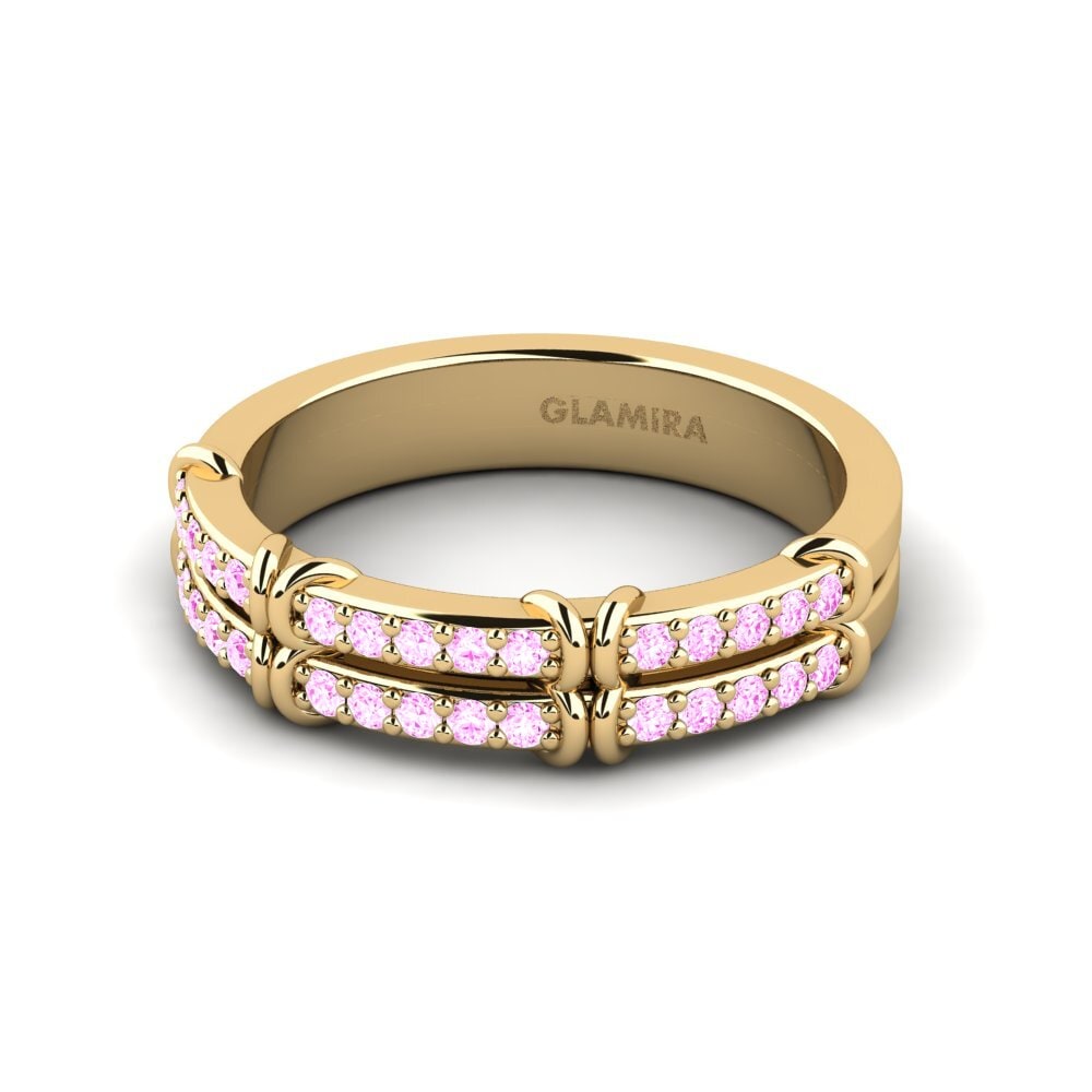 Rosa Saphir Pinker Ring Dink