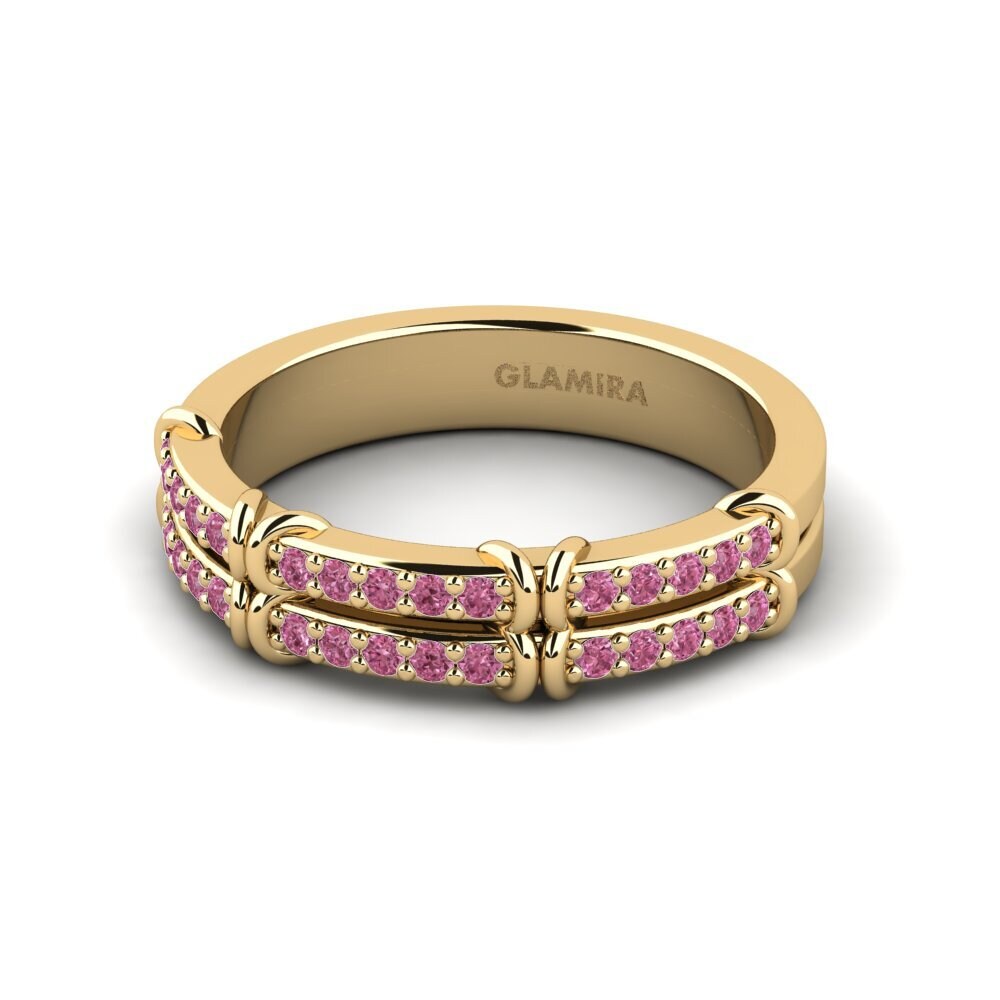 Granate Rhodolite Anillo meñique Dink
