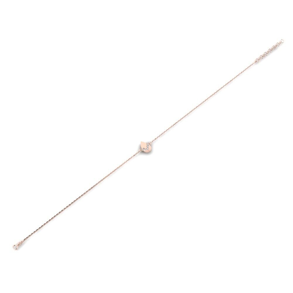 14k Oro Rosa Pulsera de Mujer Diomede